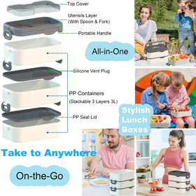 Kenuket bento box dishwasher and freezer safe for easy cleanup.