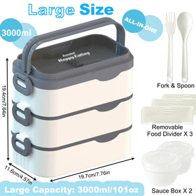 Kenuket bento box portable with handle for meals on the go.
