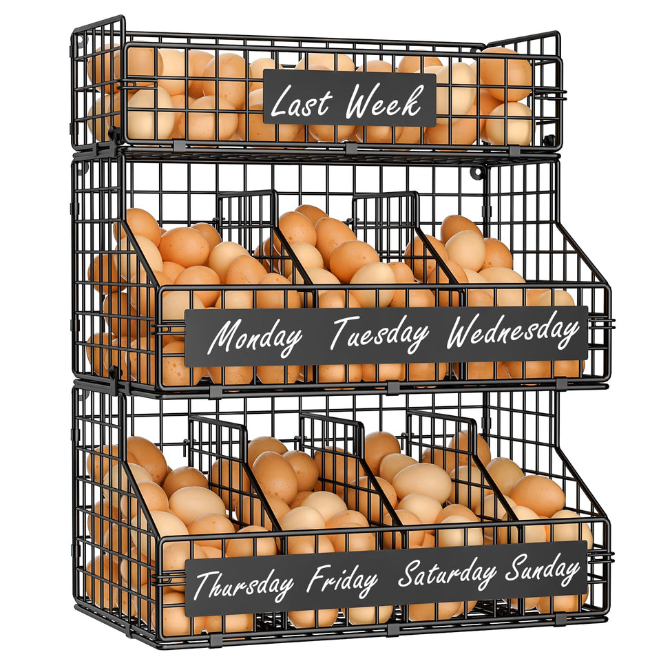 keomaisyto egg holder with date labeling and organization