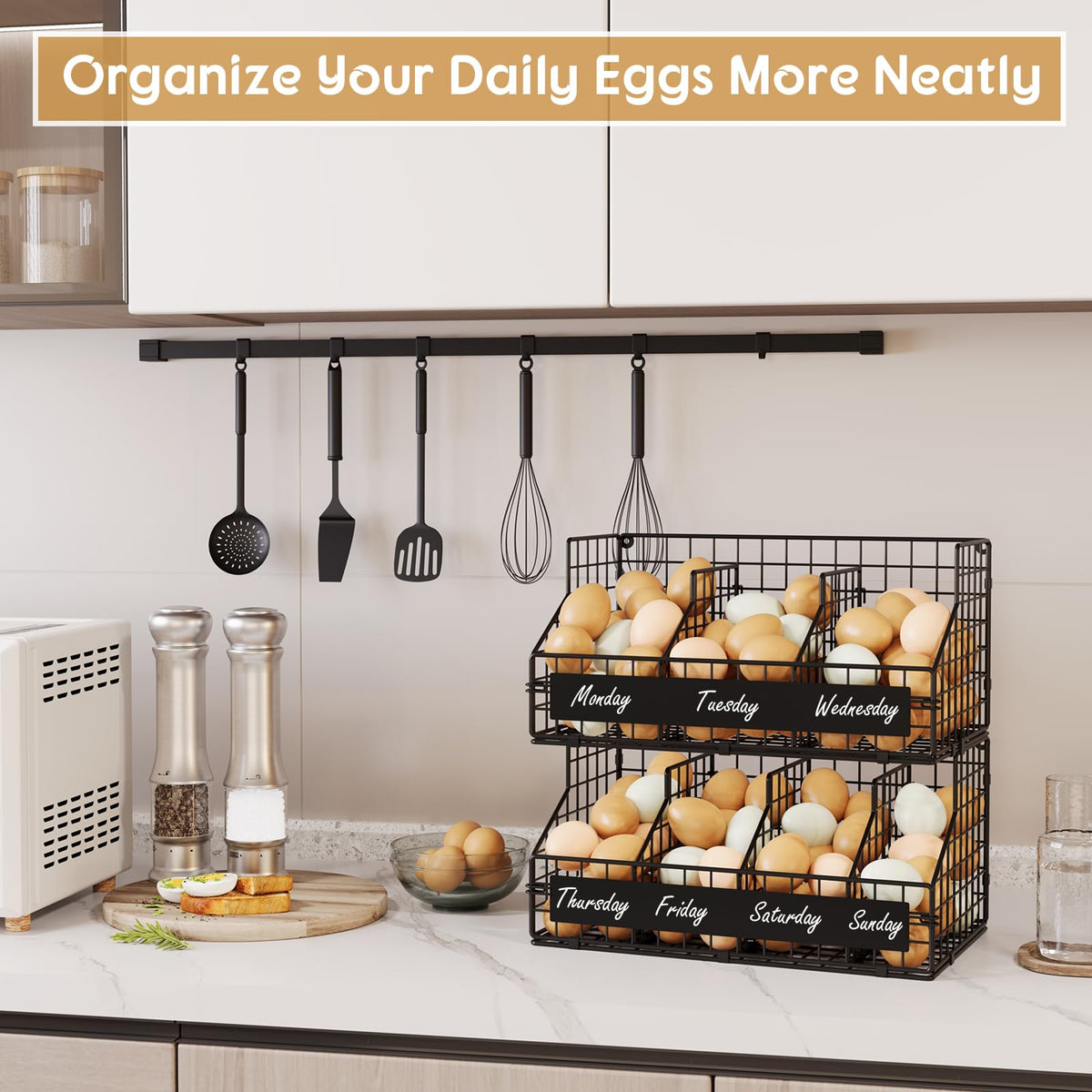 Keomaisyto versatile storage for eggs, fruits, onions, vegetables