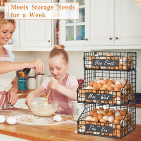 Keomaisyto stable, stackable storage baskets for organization.