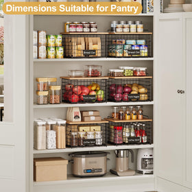 Keomaisyto stackable baskets with cutting board top provide a ready prep surface.
