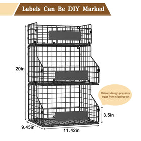 Keomaisyto wall-mount storage for eggs and produce.