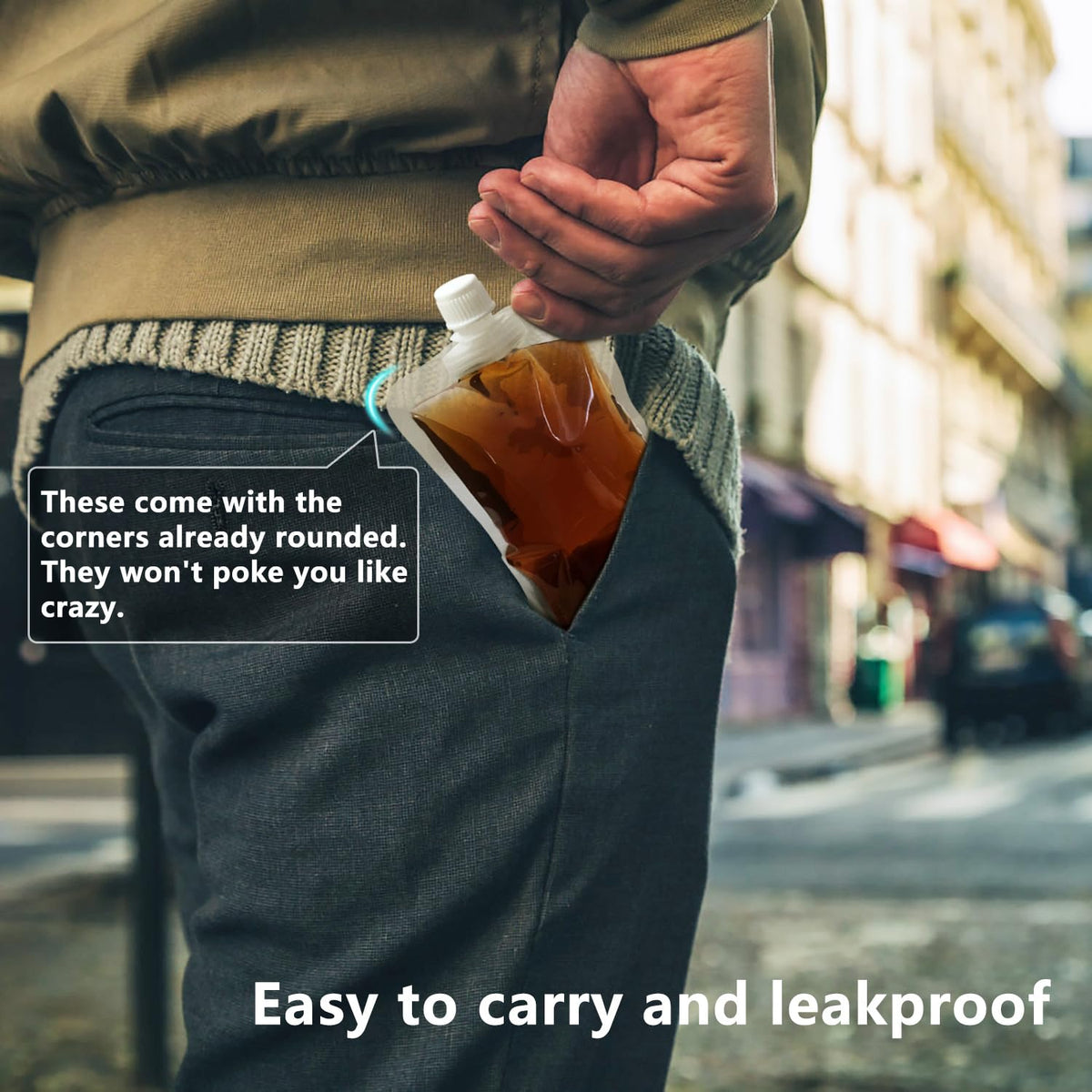 Keon lightweight pouches ideal for sports events, concerts, and daily commutes.
