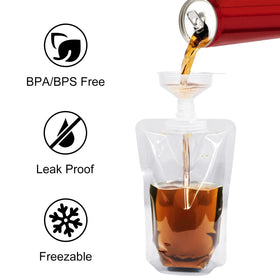 Keon heat- and cold-resistant pouches handle hot or frozen contents.