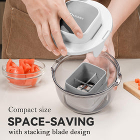 KEOUKE dishwasher-safe blades for easy cleanup after cooking.