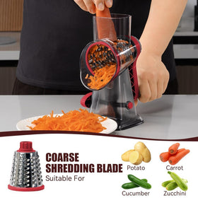 KEOUKE three interchangeable stainless steel blades for versatile prep