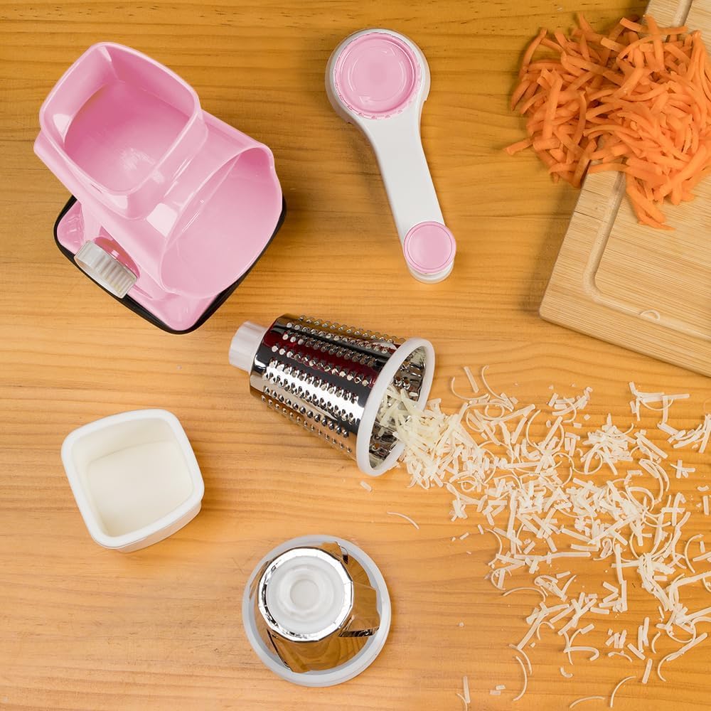 KEOUKE rotary cheese grater pink gift ready packaging concept