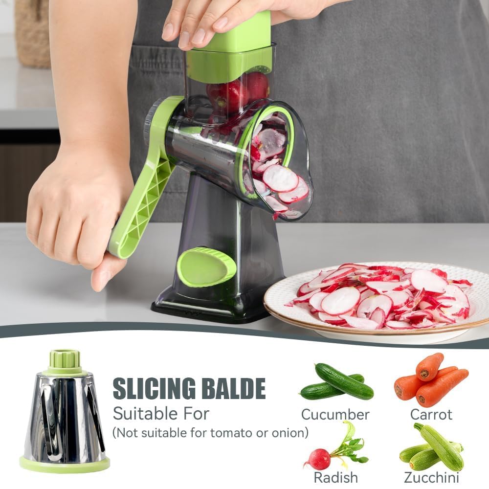 KEOUKE grater base demonstrates strong suction for stable countertop use.