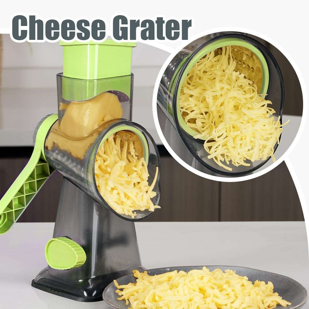 KEOUKE use scenarios include shredding cheese, vegetables, nuts, and chocolate.