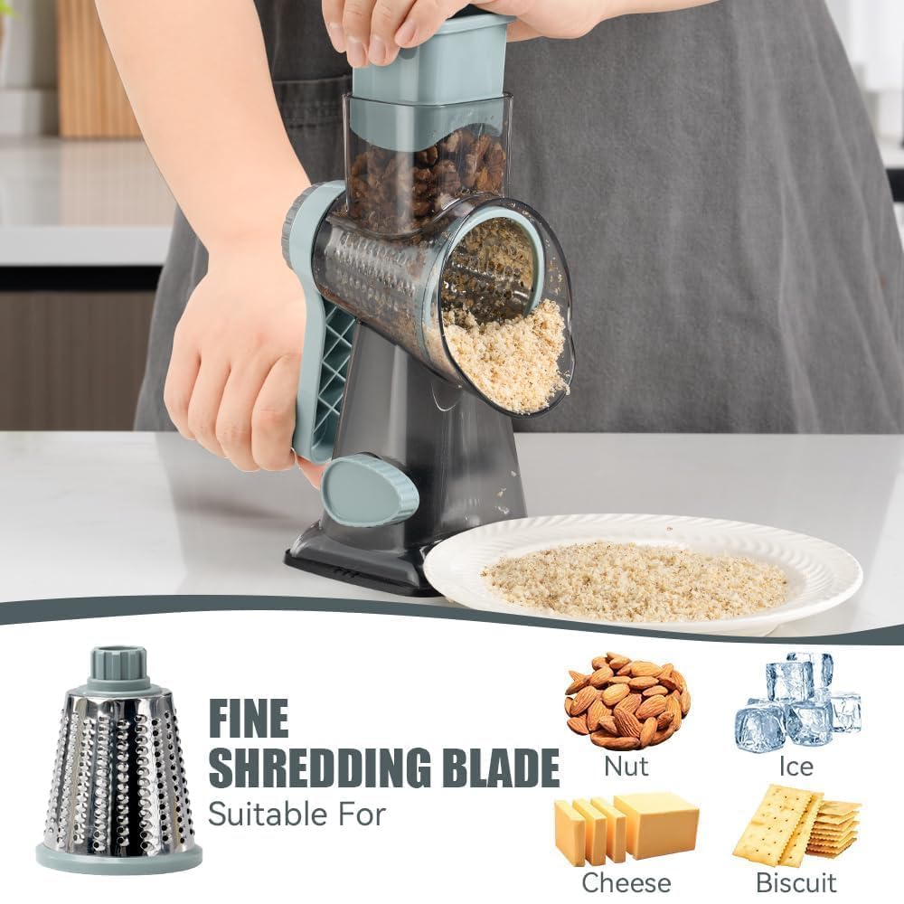 KEOUKE grater with stable suction feet keeps prep area steady