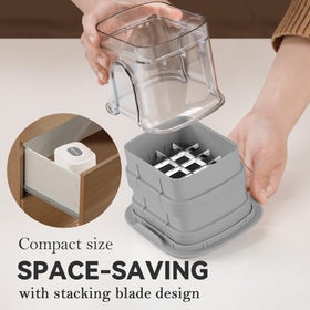 KEOUKE chopper includes cleaning brush for easy maintenance.