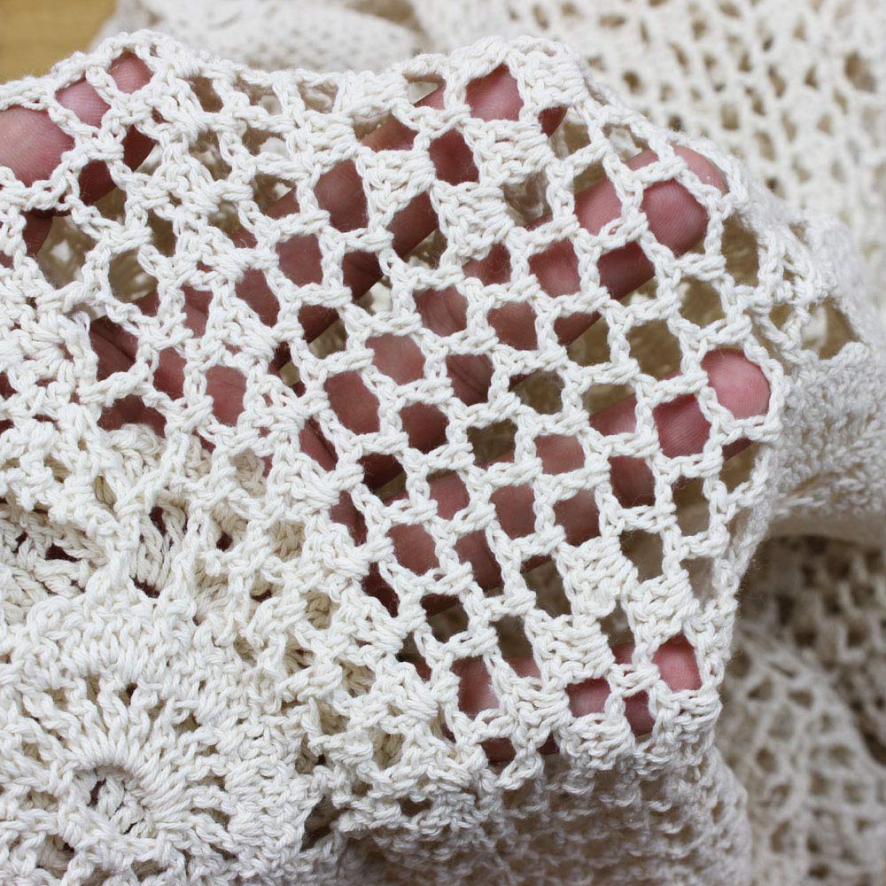 KEPSWET crochet lace closeup shows delicate stitch detail.
