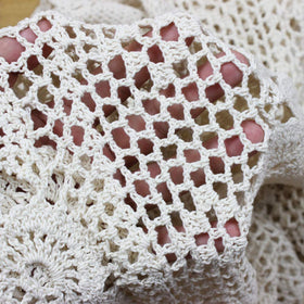 KEPSWET crochet lace closeup shows delicate stitch detail.