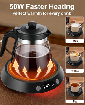 Kepwam desk warmer suited for home or office coffee and tea sessions.