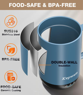 Kepwam safety auto-off feature protects the battery when idle