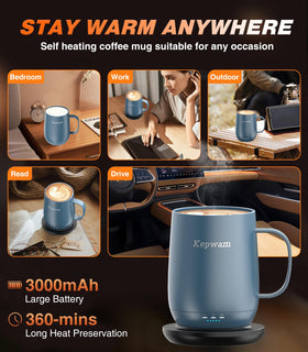 Kepwam mug ceramic matte surface feels premium and comfortable to hold