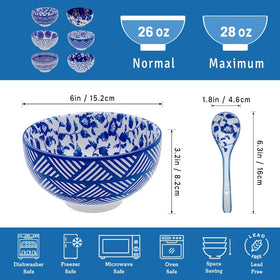KeQiu deep porcelain bowls with generous capacity