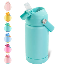 Kerilyn 12oz kids bottle insulated-stainless-steel stays cool on hot days