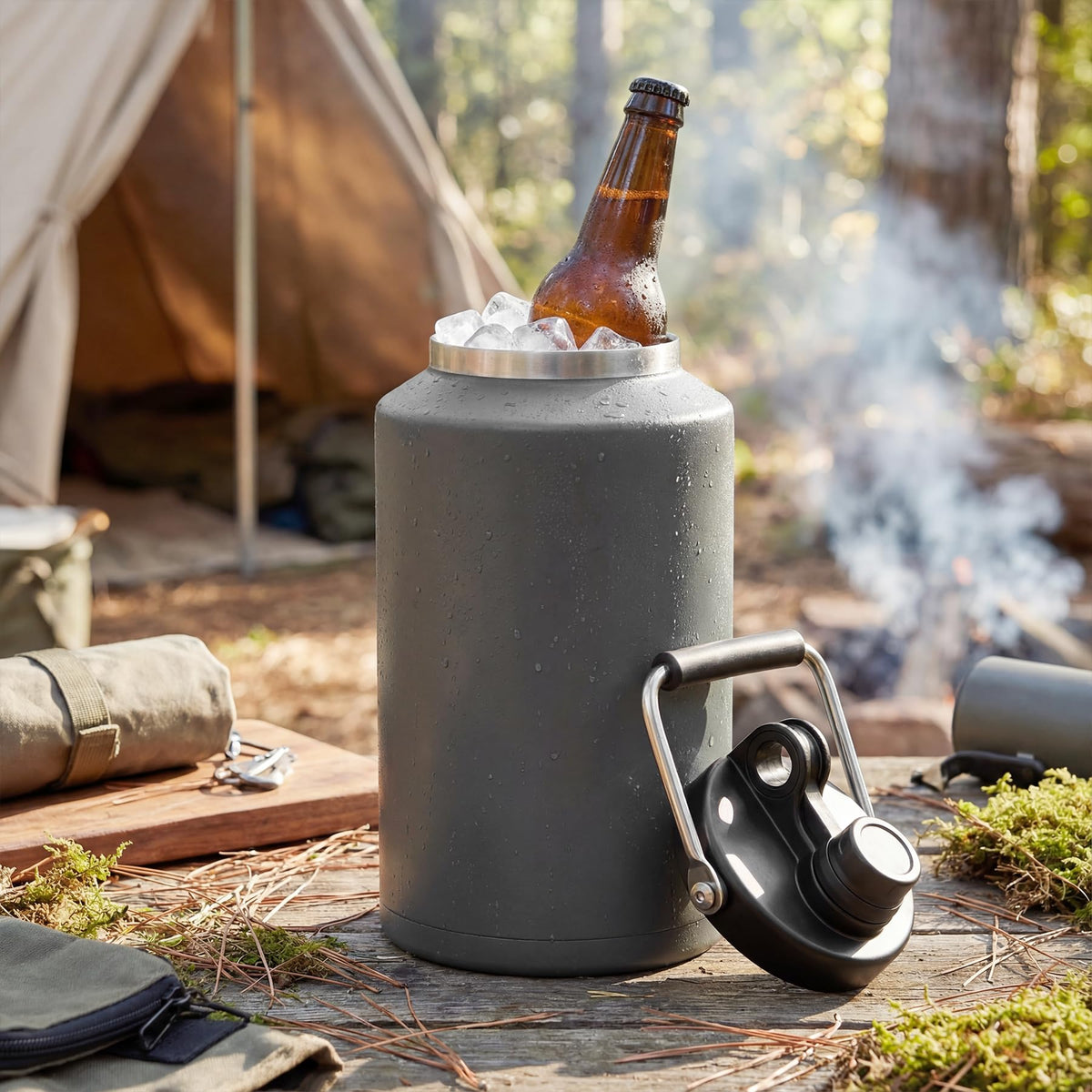 Kerilyn double vacuum insulated bottle keeps beverages cold up to 48 hours