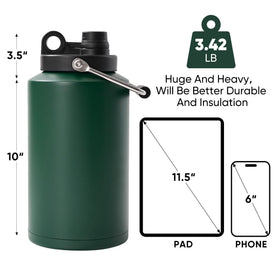 Kerilyn gallon jug wide-mouth lid makes refilling easy during activities.