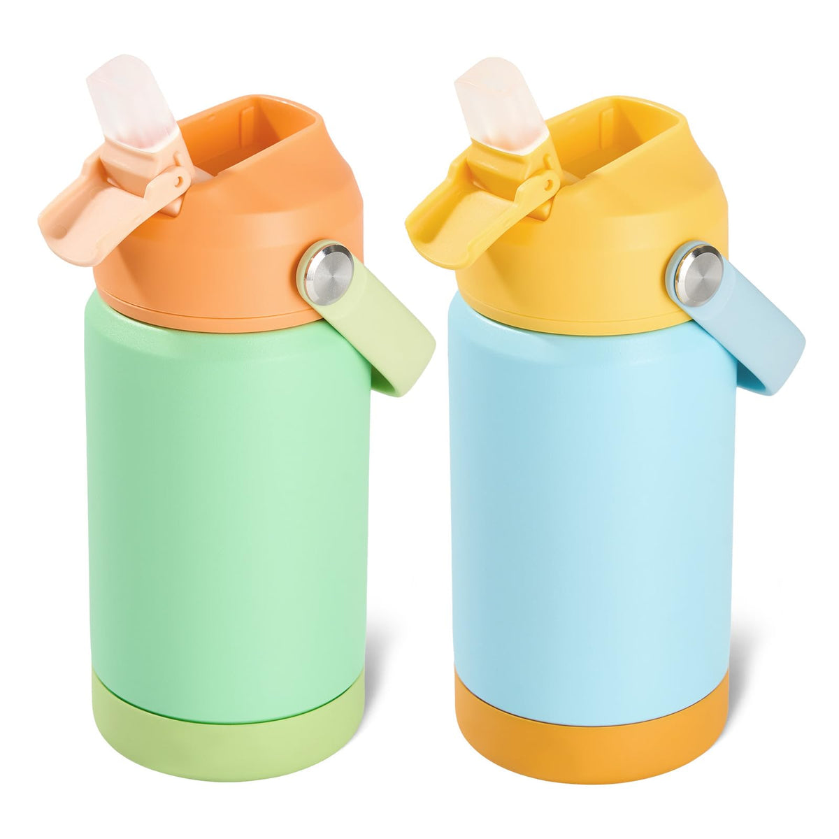 Kerilyn Ocean Couple 2pack water bottles front view, ideal for school hydration
