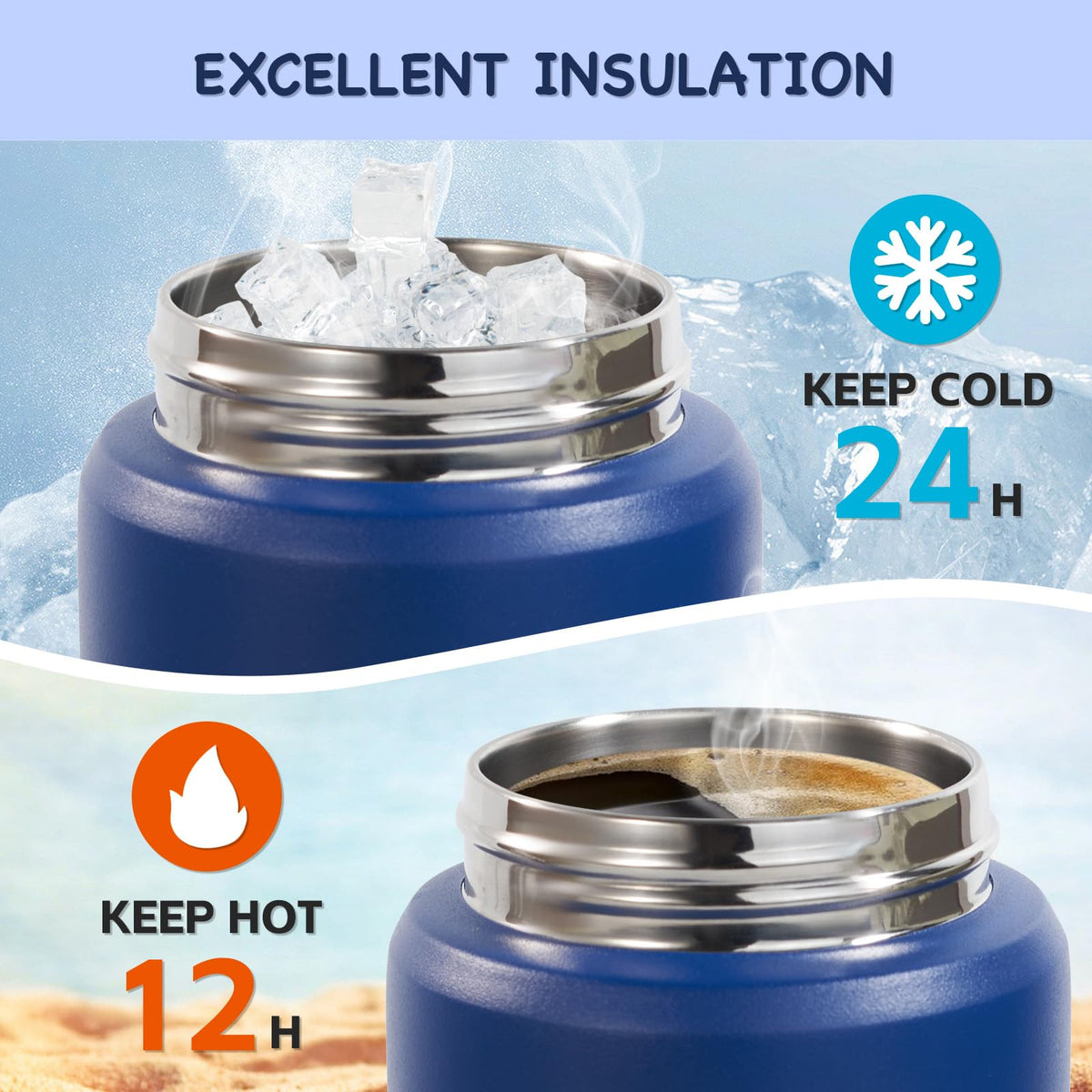 Kerilyn soft-strap lid rotates 180 degrees for easy sipping.