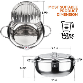Kerilyn tempura lid splash-safe design helps keep your kitchen cleaner.