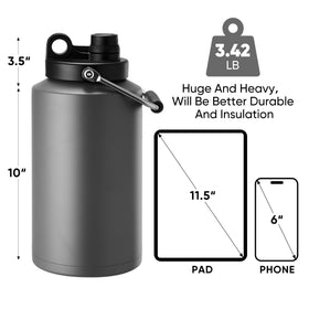 Kerilyn wide mouth gallon bottle for easy refilling and cleaning