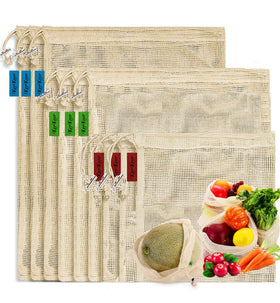 KerKoor cotton mesh bags are see-through and easy to identify during shopping.