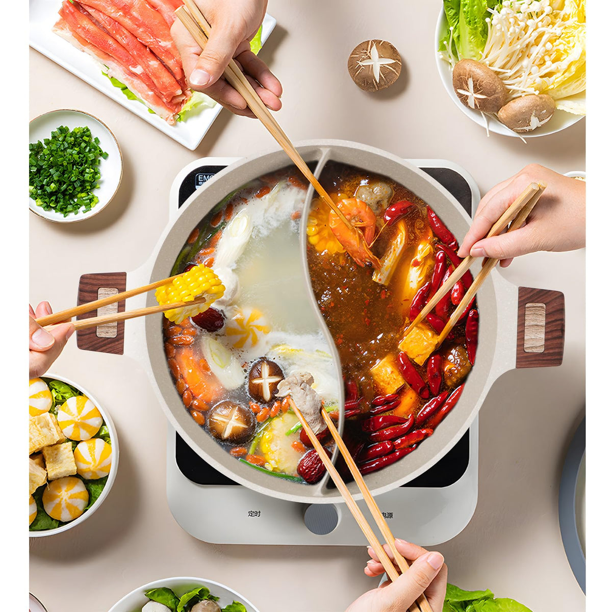 Kerykwan nonstick surface for quick cleaning after cooking