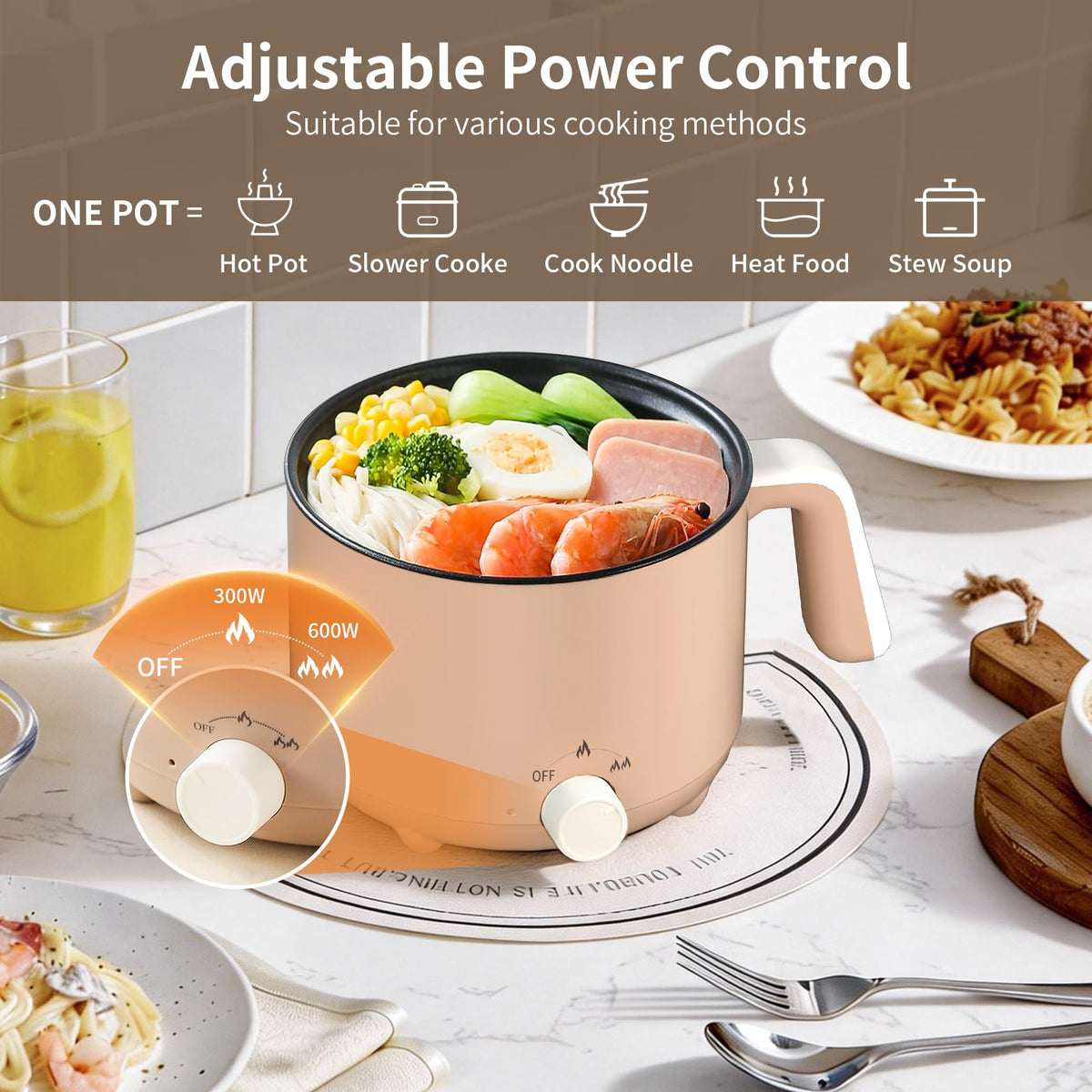 KERZION 1.5L compact dorm design fits small spaces for solo meals