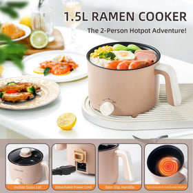 KERZION non-stick coating makes cleanup after soups or noodles easy