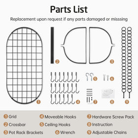 KES kitchen organizer frees cabinet space by suspending pots and pans