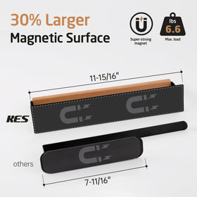 KES Magnetic Paper Towel Holder with wood crossbar detail for load control.