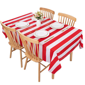 Kesfey 54x108 inch tablecloth suitable for birthday parties and special occasions.