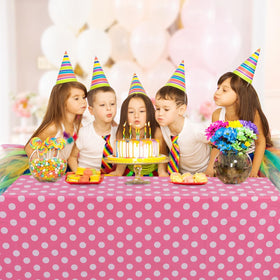 Kesfey Minnie Mouse tablecloth suitable for photos and parties.
