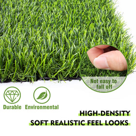 Kesfey grass squares placed for dining setup, showcasing versatile table decor.