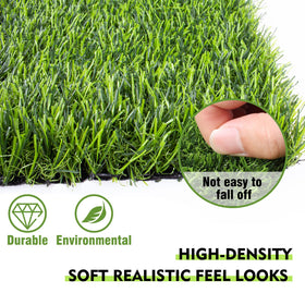 Kesfey grass table runner latex-backed drainage makes cleaning easy