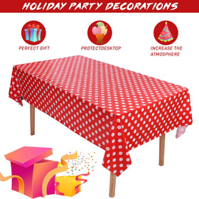 Kesfey Mickey Minnie tablecloth 3-pack setup for themed party