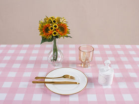 Kesfey package showing eight-piece tablecover set