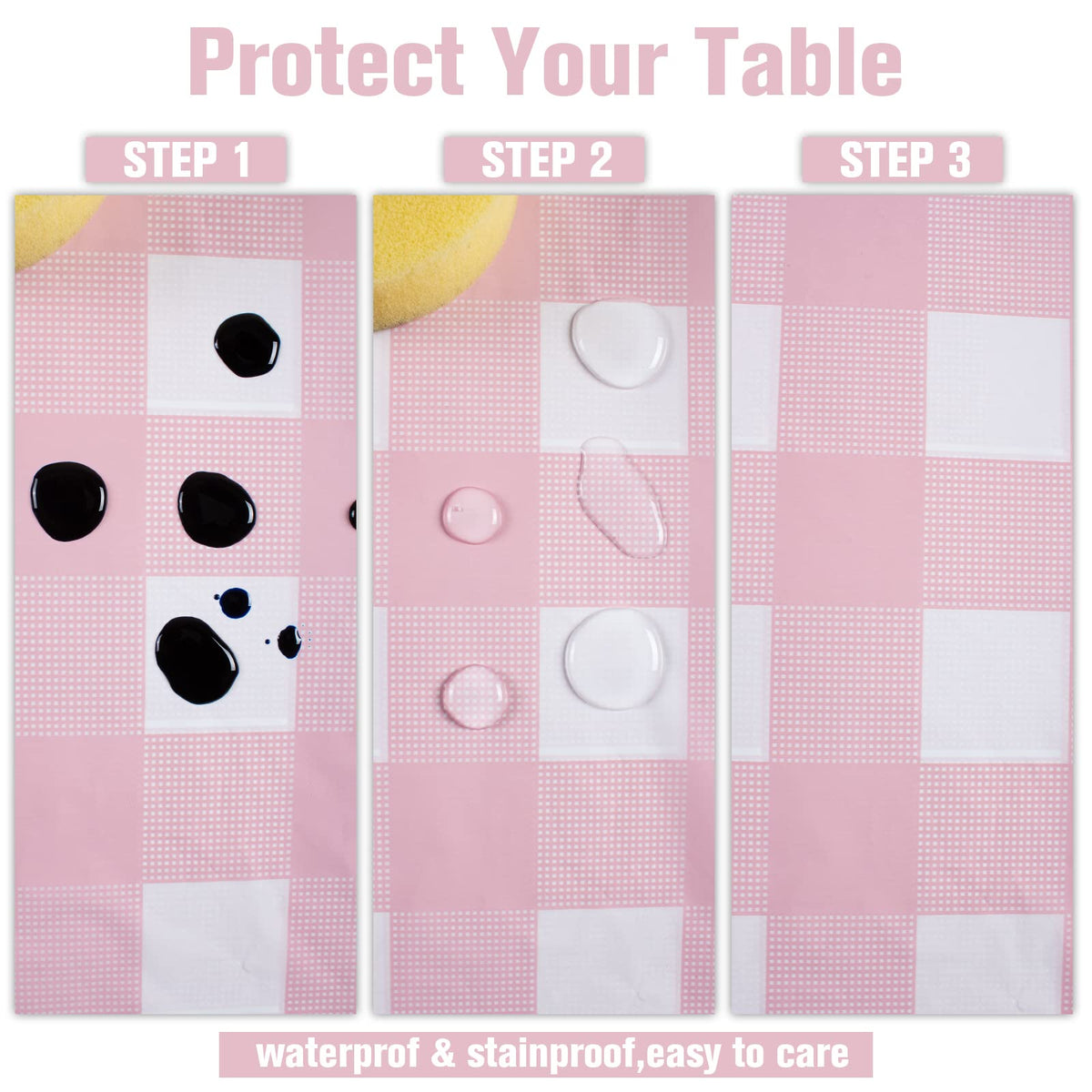 Kesfey tablecover used as party decor on a table backdrop