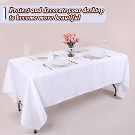 Kesfey tablecloth suited for indoor or outdoor events.