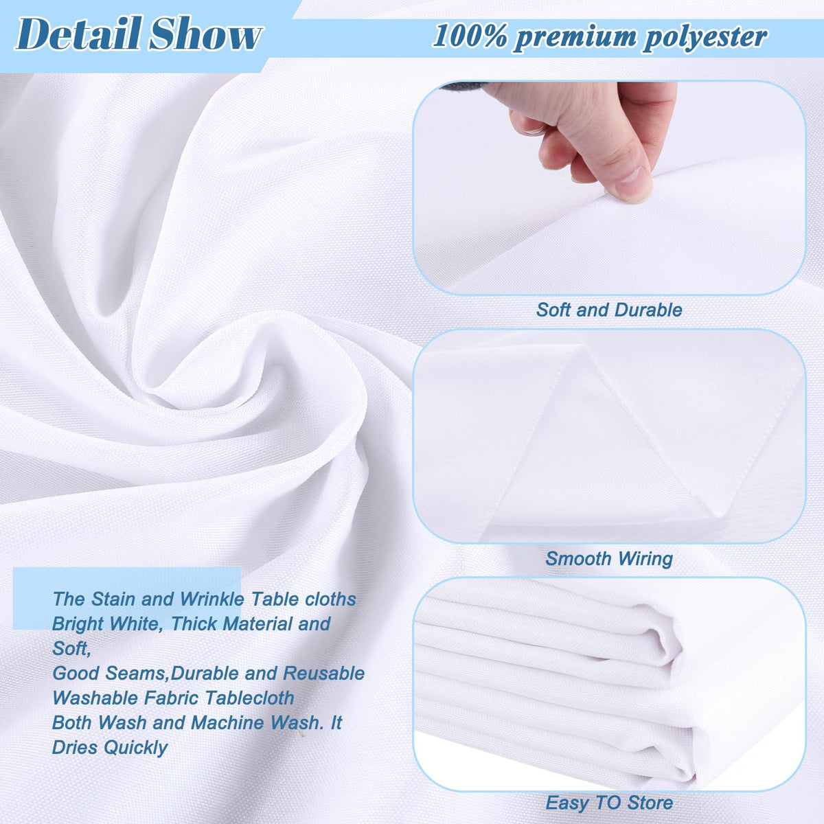 Kesfey six-pack of tablecloths packaging for easy bulk purchase.