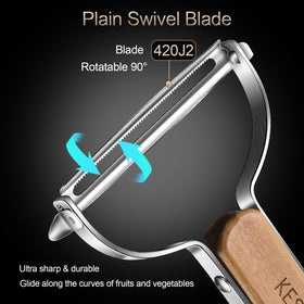 KESILI ergonomic wooden handle provides comfortable, fatigue-free grip