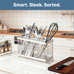KESOL multi-purpose-utility-organizer-brings order to bathroom or office spaces.