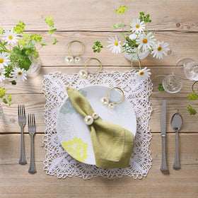 Kesote napkin ring inner-diameter 1.6 inches ensures secure, easy-to-use fit