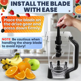 KETAR Ninja blade dishwasher-safe design for easy cleanup.