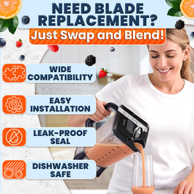 Ketar replacement lid is dishwasher-safe for quick, effortless cleaning after blends.