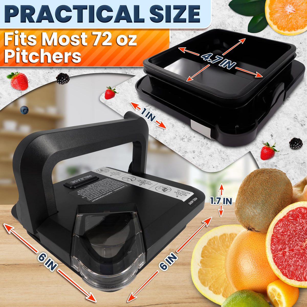 Ketar replacement lid with rim-extension design ensures compatibility with newer Ninja models and secure blending.